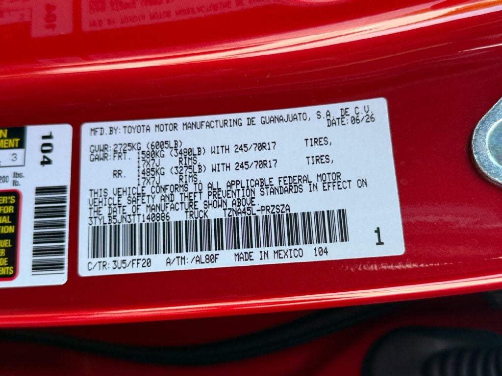 2026 Toyota Tacoma SR5