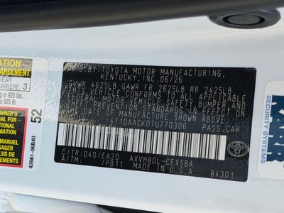 2026 Toyota Camry SE