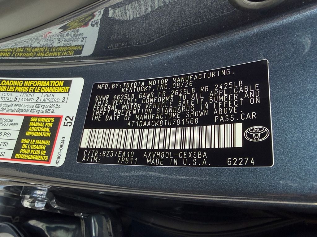 2026 Toyota Camry SE