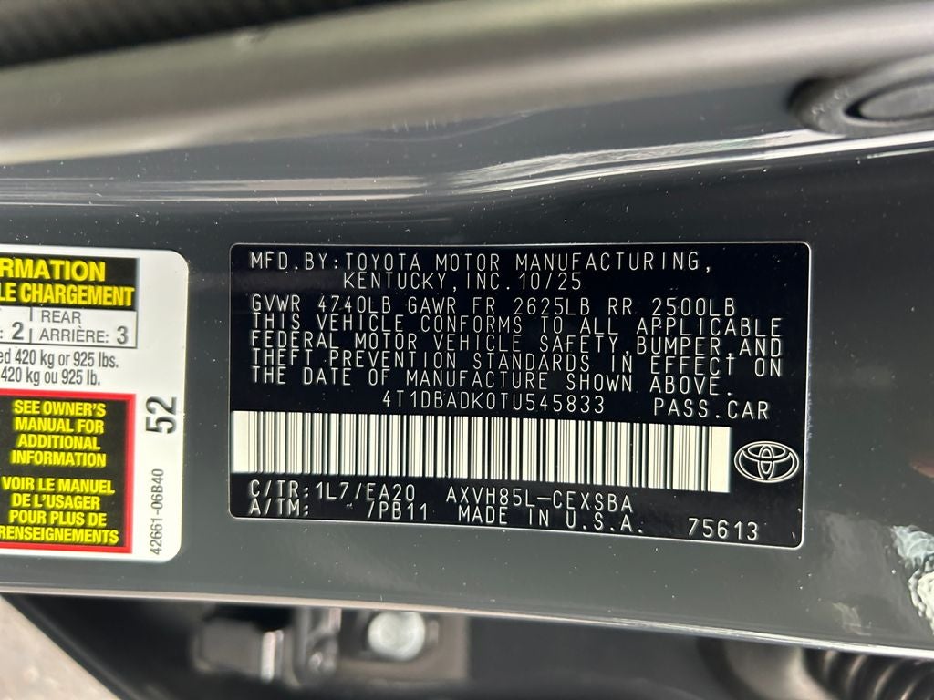 2026 Toyota Camry SE