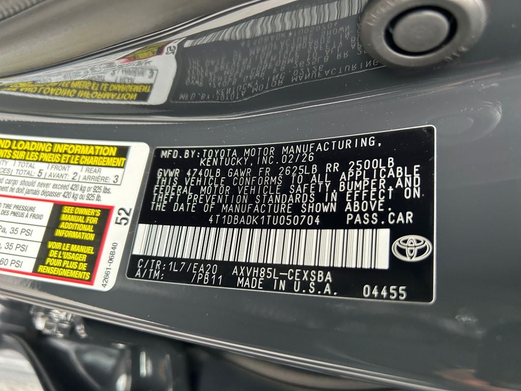 2026 Toyota Camry SE