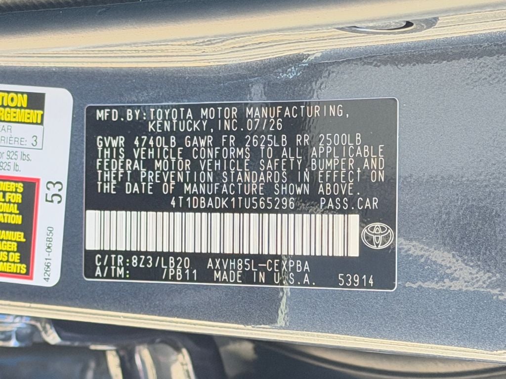 2026 Toyota Camry XSE