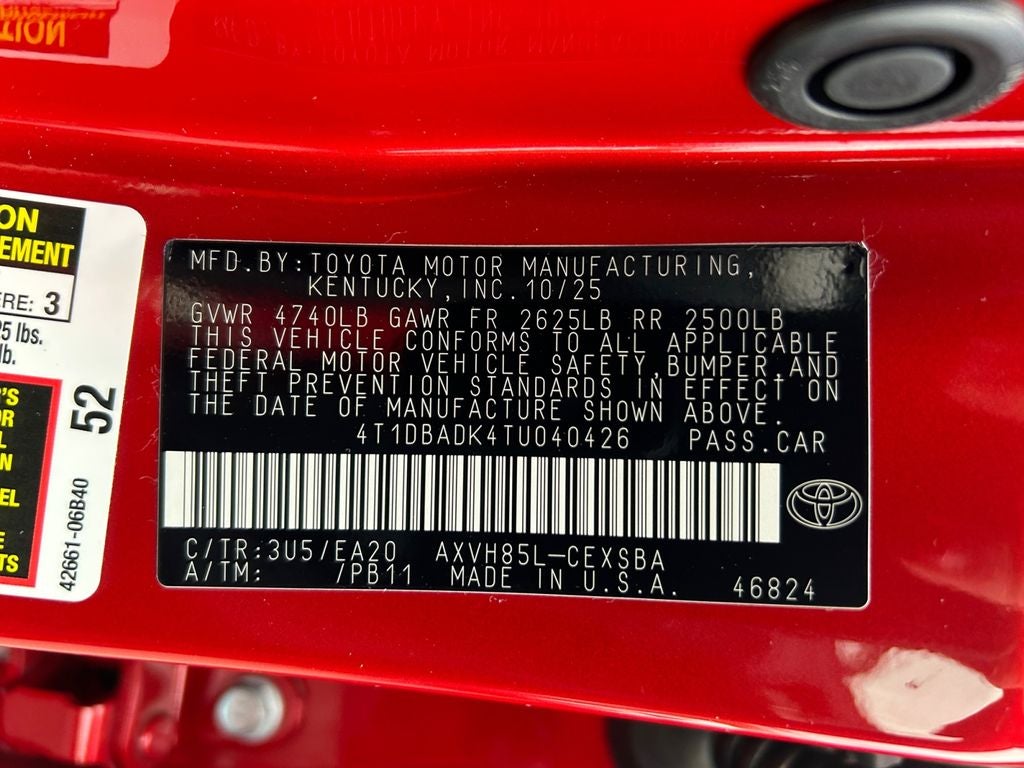 2026 Toyota Camry SE