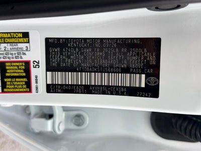 2026 Toyota Camry SE
