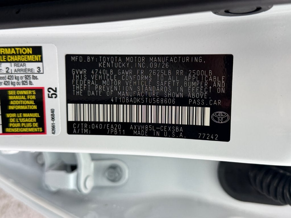 2026 Toyota Camry SE