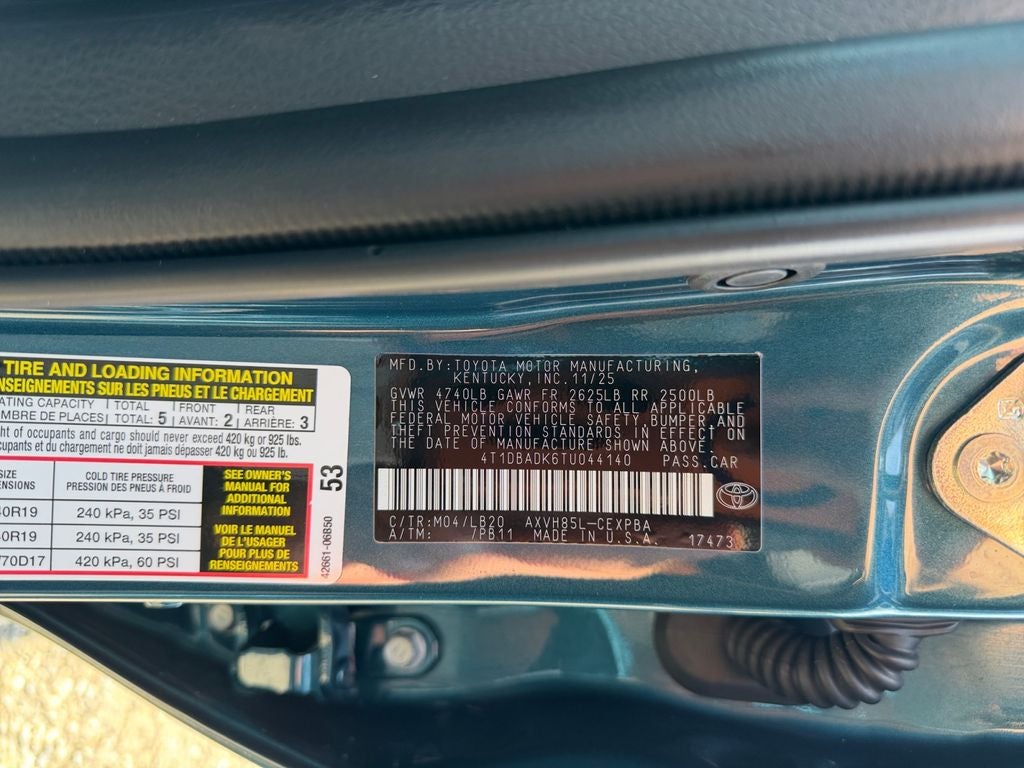 2026 Toyota Camry XSE