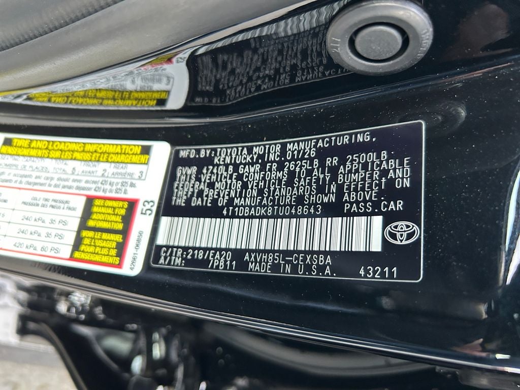 2026 Toyota Camry Nightshade