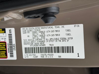 2026 Toyota Tundra SR5
