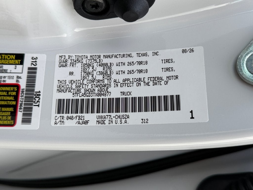 2026 Toyota Tundra SR5