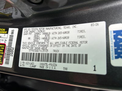 2026 Toyota Tundra i-FORCE MAX Platinum i-FORCE MAX