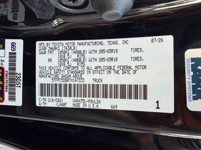 2026 Toyota Tundra Hybrid TRD Pro