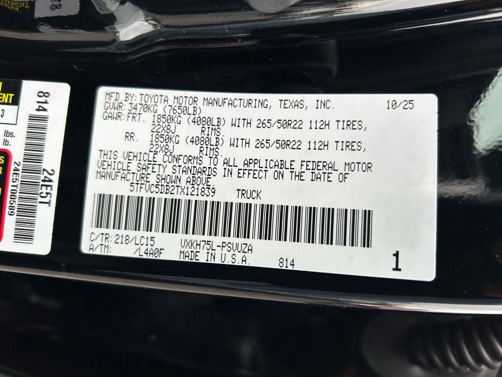 2026 Toyota Tundra i-FORCE MAX Capstone