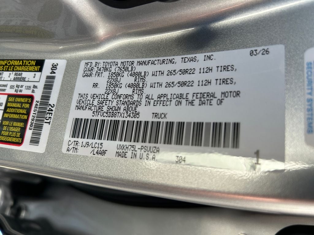 2026 Toyota Tundra i-FORCE MAX Capstone