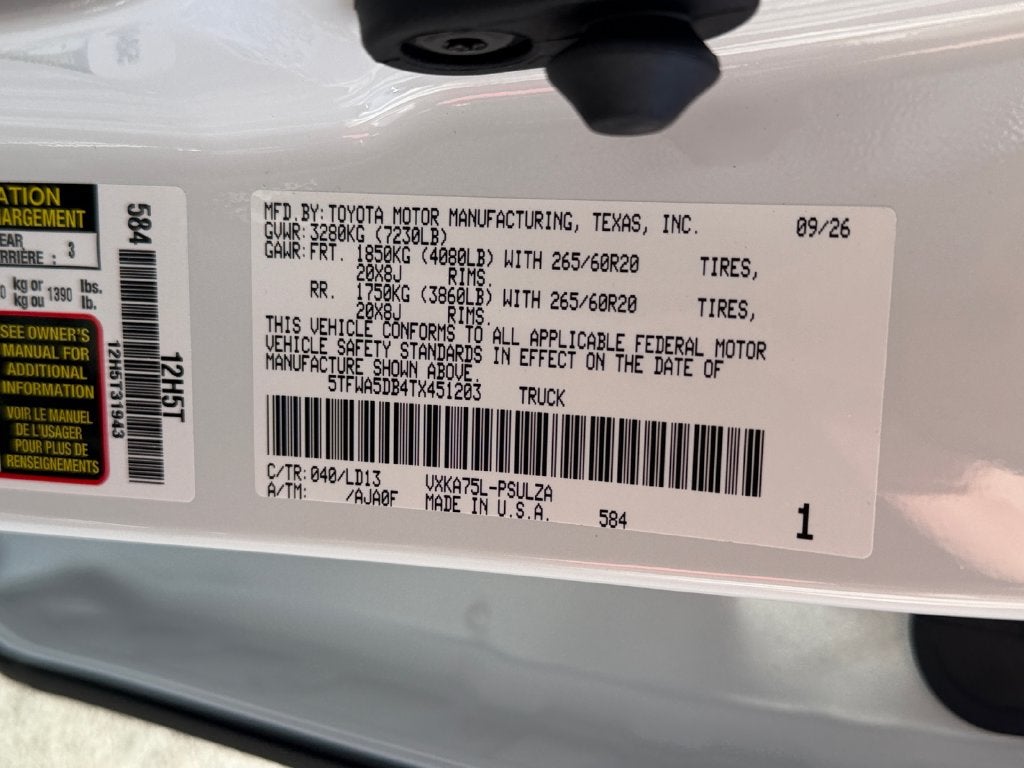 2026 Toyota Tundra Limited