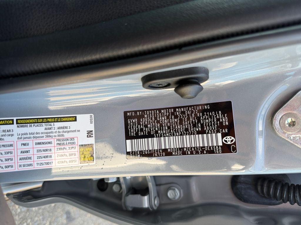 2022 Toyota Corolla APEX SE