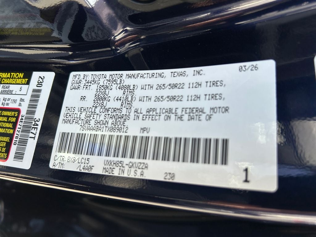 2026 Toyota Sequoia Capstone