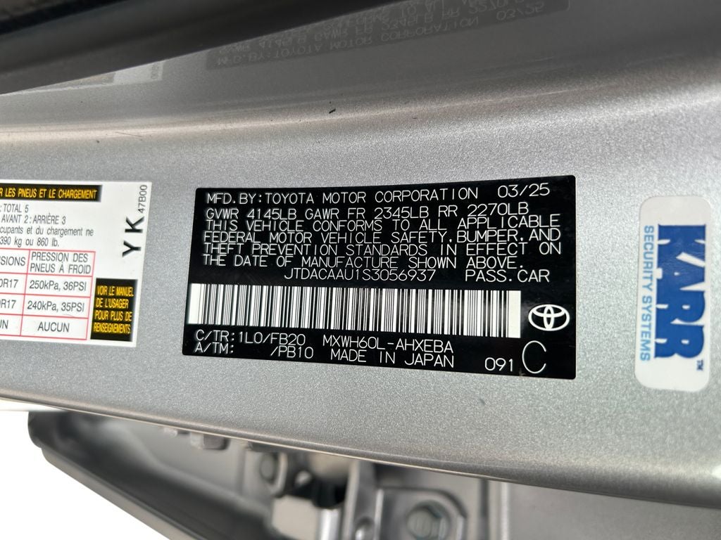 2025 Toyota PRIUS LE