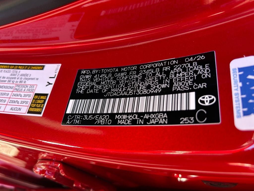 2026 Toyota Prius XLE
