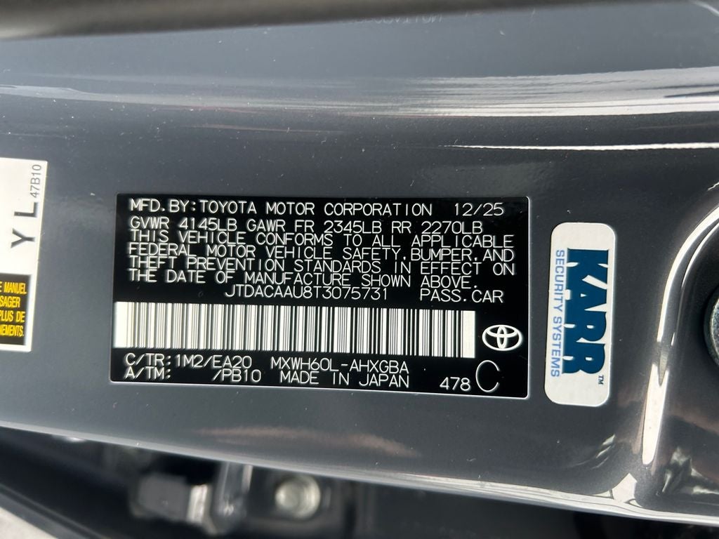 2026 Toyota Prius XLE