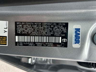 2026 Toyota Prius Plug-In Hybrid XSE Premium