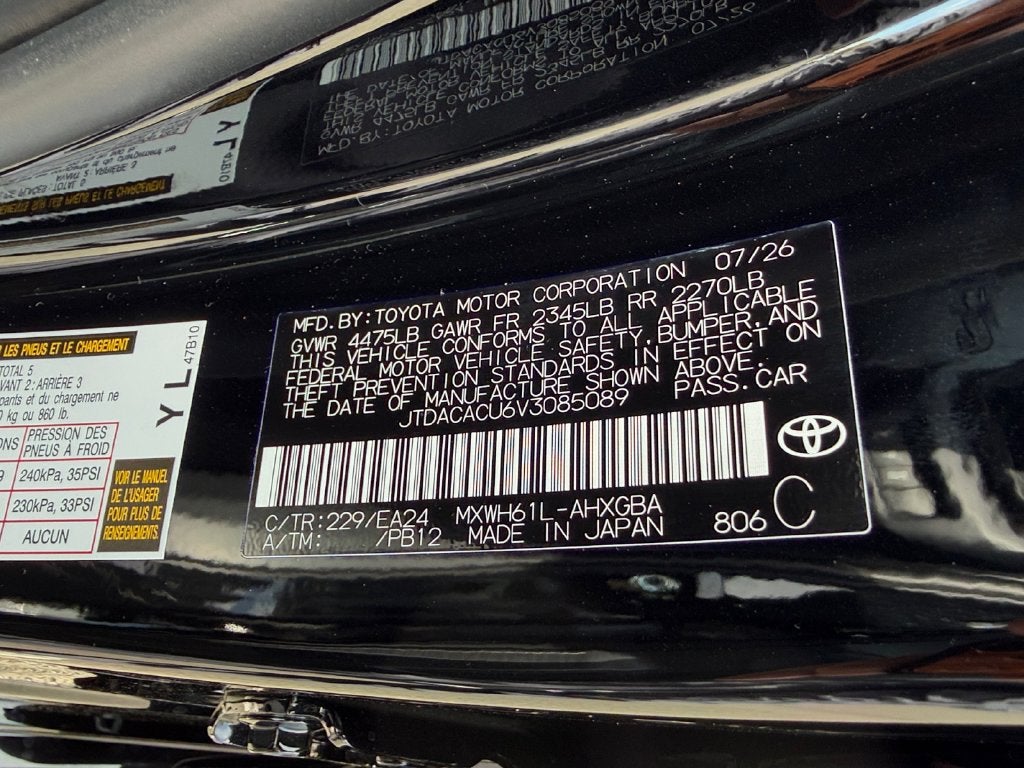 2027 Toyota Prius Plug-In Hybrid Nightshade