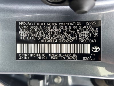 2026 Toyota Corolla LE