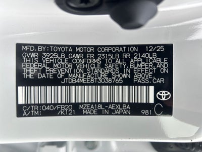 2026 Toyota Corolla LE