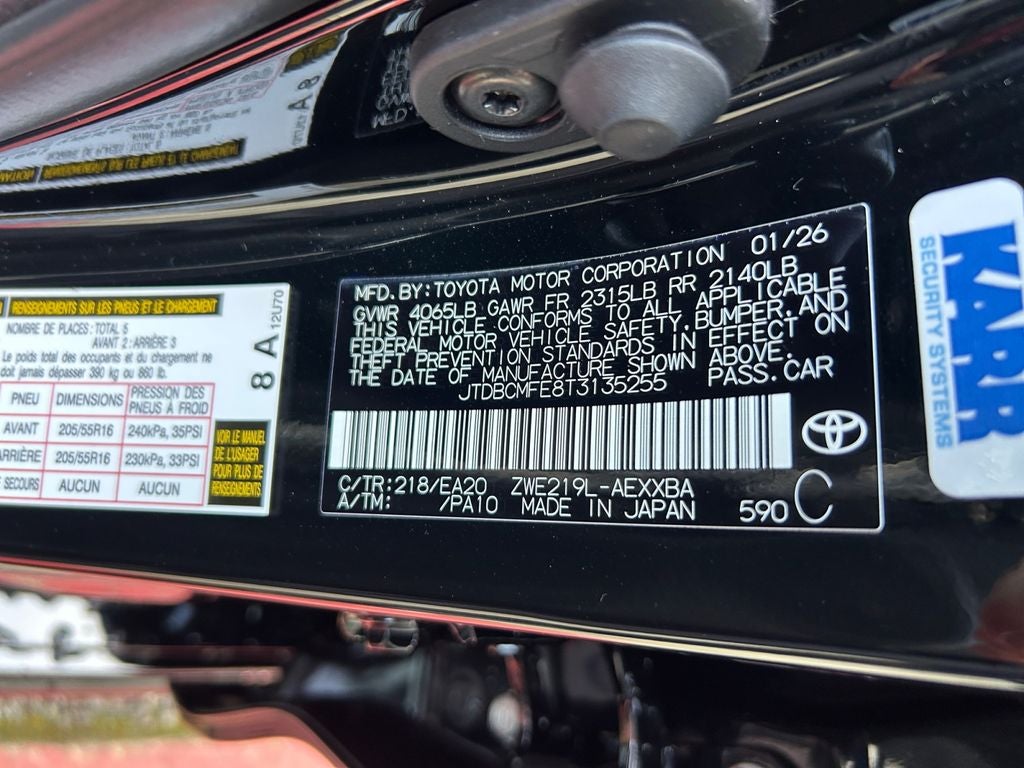 2026 Toyota Corolla Hybrid Hybrid XLE