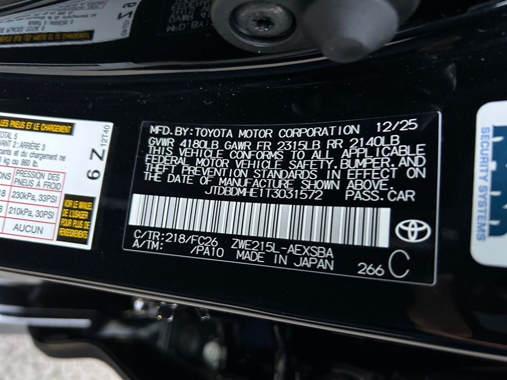 2026 Toyota Corolla Hybrid Hybrid SE