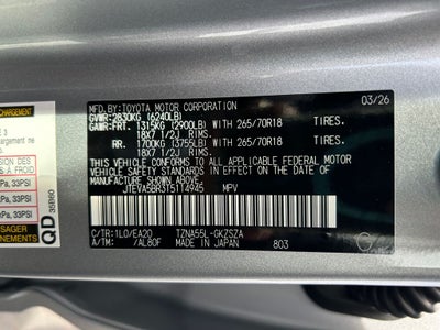 2026 Toyota 4Runner TRD Off-Road Premium