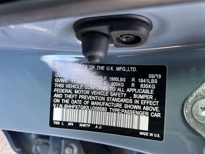 2020 Honda Civic Sport Touring 6 Speed