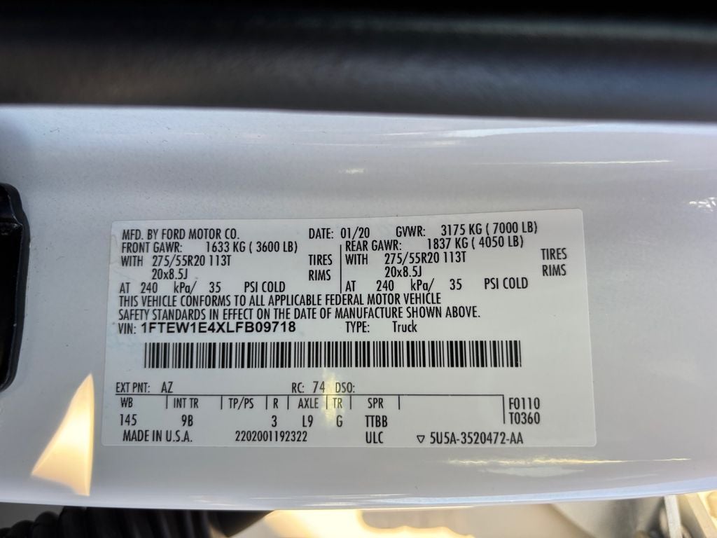 2020 Ford F-150 Platinum