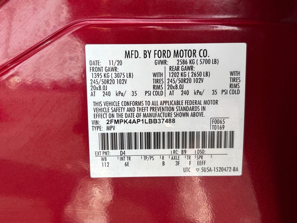 2020 Ford Edge ST