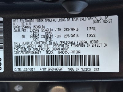 2023 Toyota Tacoma TRD Off-Road V6