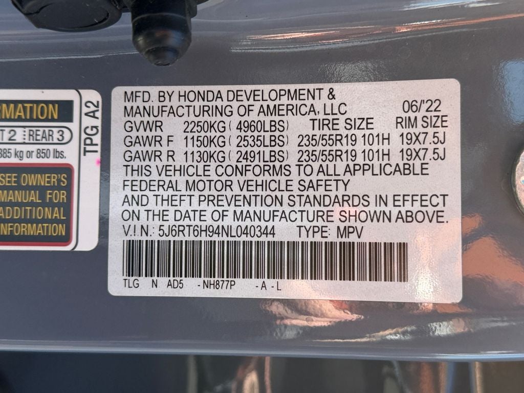2022 Honda CR-V Hybrid Touring