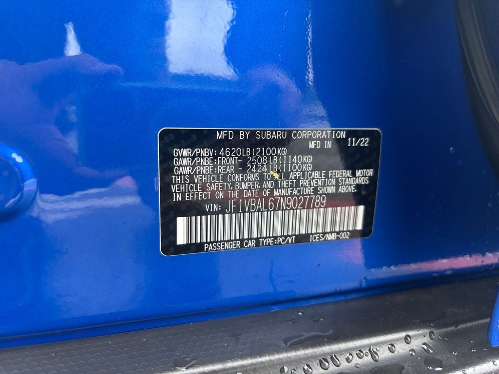 2022 Subaru WRX Limited