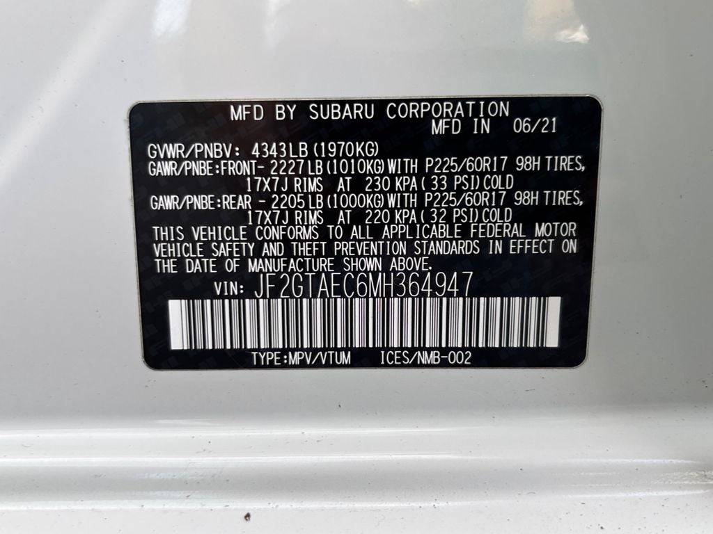 2021 Subaru Crosstrek Premium