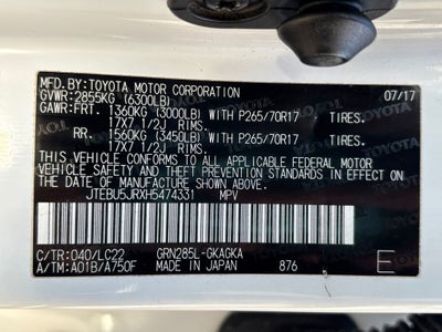 2017 Toyota 4Runner TRD Off-Road Premium